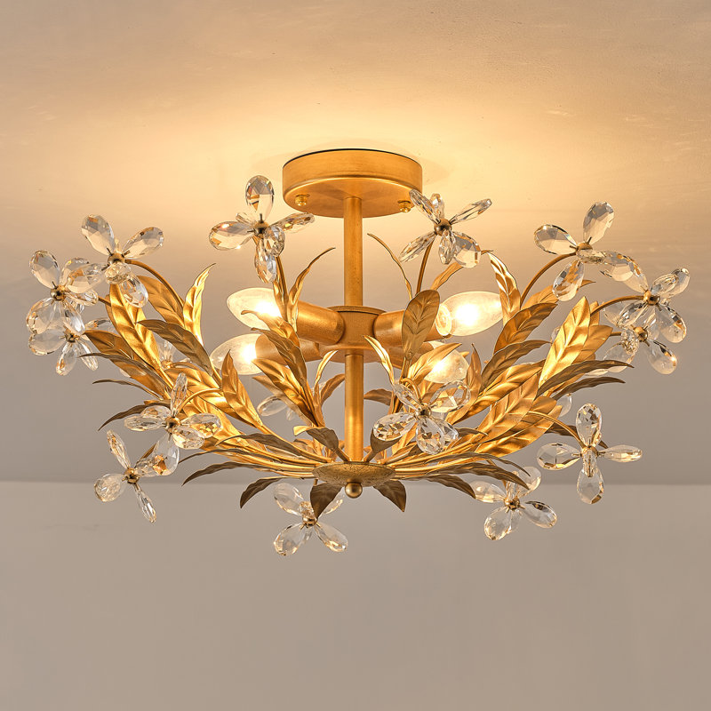 Plafonnier semi-encastré 4 lumières 23,6 po