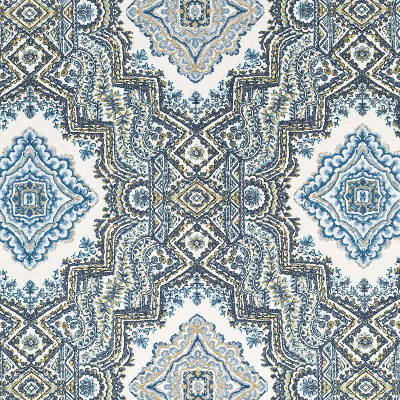 Sana Geometric Cotton Blend Fabric