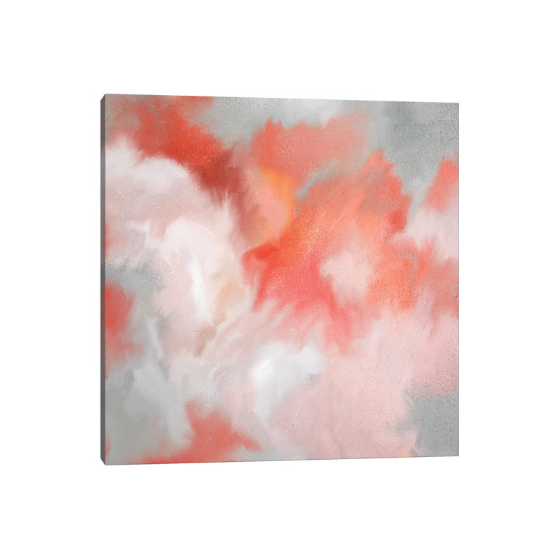 Coral Passion by Kimberly Allen - Painting on Canvas, Wrapped Canvas, 45.72cm H x 45.72cm W x 1.91cm D