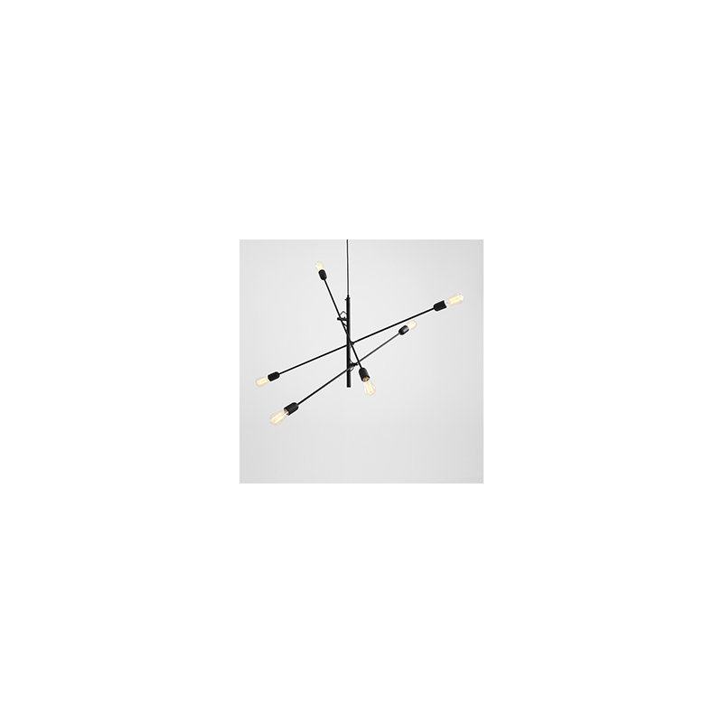 Twigo 6 - Light Unique/Statement Pendant, Black