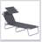 Outsunny Outdoor Lounge Chair, Adjustable Folding Chaise Lounge, Tanning Chair with Sun Shade