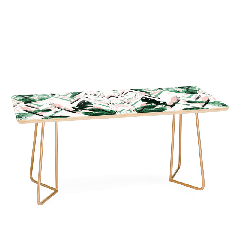 Table basse Paint texture, Doré
