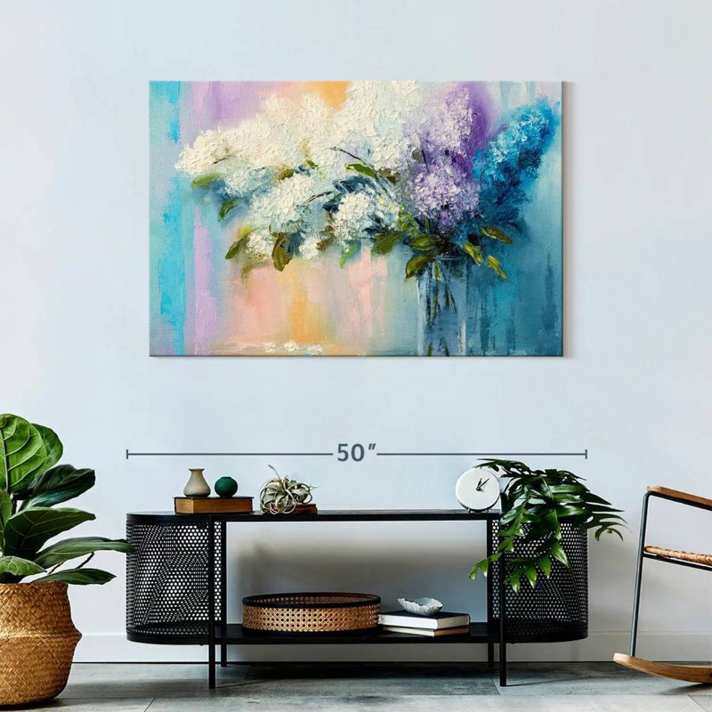 Harnek Lilacs, 30" H x 45" W