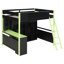 Lit mezzanine en bois avec bureau-30146382
