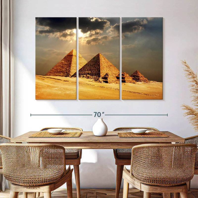 Adella Giza Pyramids, 42" H x 65" W
