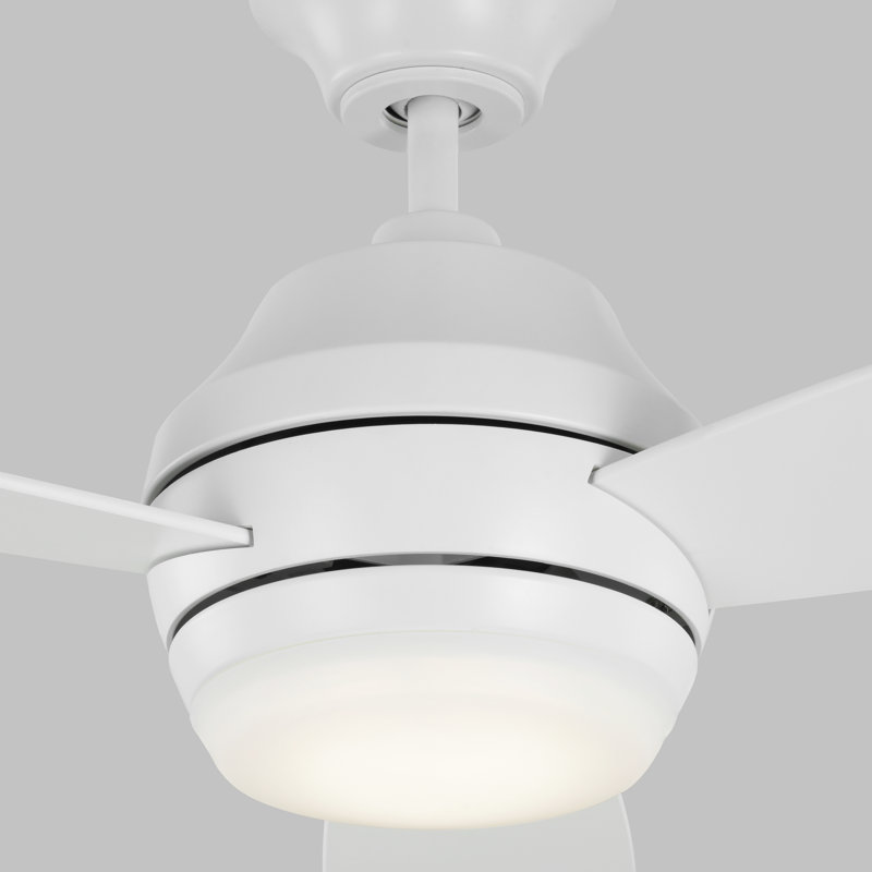 Ventilateur de plafond Rivers, Blanc mat, Blanc mat