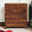 Commode 3 tiroirs en bois massif brun Aspen