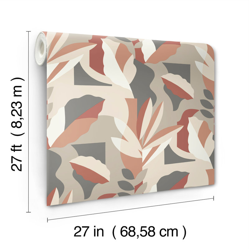 Papier Colle Wallpaper, Red