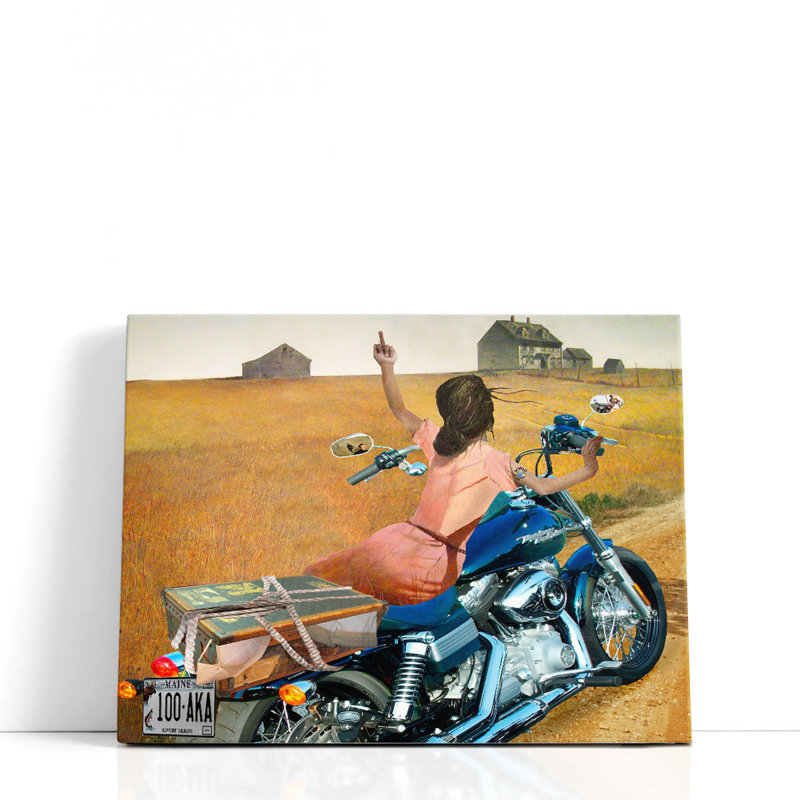«Leaving», reproduction d'art sur toile, H 36 po x l 45 po