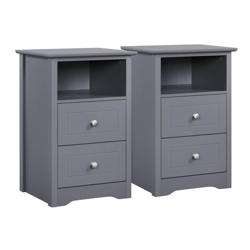 40cm W Manufactured Wood Bedside Table