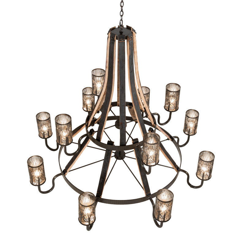 Rustic Lodge 12 - Light Chandelier