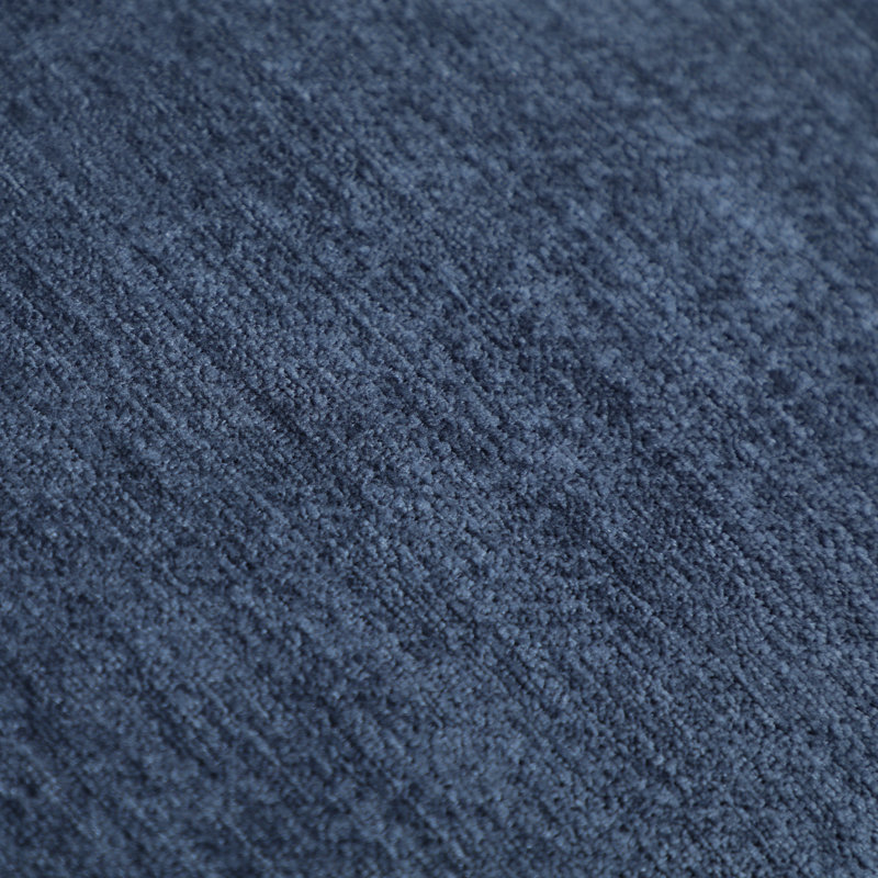 Fauteuil surdimensionné en chenille avec coussin décoratif, Blue