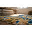 Antique Ningxia Chinese Allover Yellow 1800s Rug