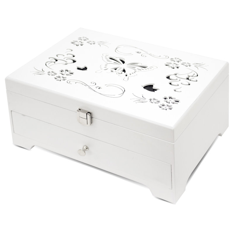 Wood Jewelery Box + Drawers