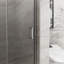 Porte de douche pliante en verre 34 po x 72 po pliable sans cadre en verre trempé 1/4 de pouce pliable-125501961