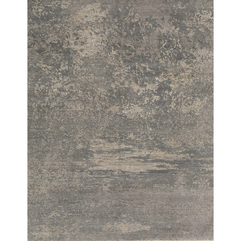 Hand-Knotted High-Quality Gray Area Rug
