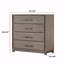 Commode de rangement contemporaine à 4 tiroirs 1Pc