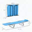 Chaise longue pliante avec dossier inclinable à 5 positions et siège en filet respirant-1181488725