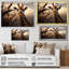 «Afrique Giraffes Towering Presence - Art africain», reproduction d'art sur toile encadrée-1538387878-1538387884