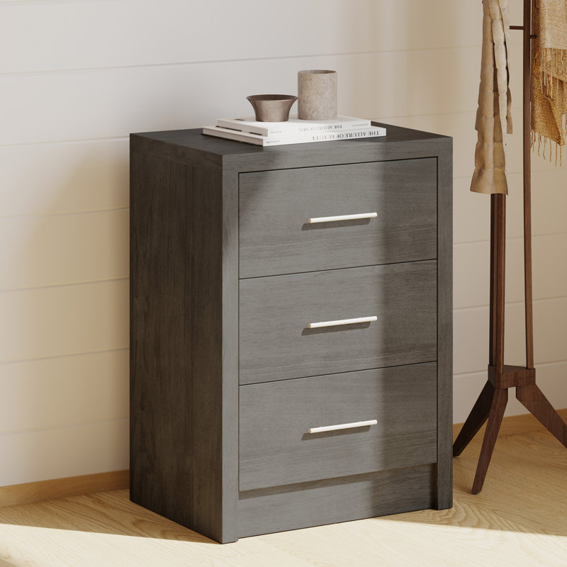 Commode 3 tiroirs pour la chambre à coucher - rangement élégant et spacieux pour les chambres à coucher modernes