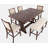 Audriaunna Extendable Solid Wood Top Trestle Base Dining Set-1295614051