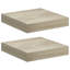 Ensemble de 2 tablettes murales flottantes 9,1 x 9,3 po x 1,5 po-128524970-128524979