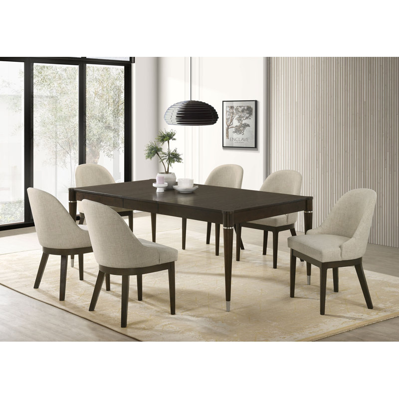 Cansler 7-piece Rectangular Dining Set Ash Brown