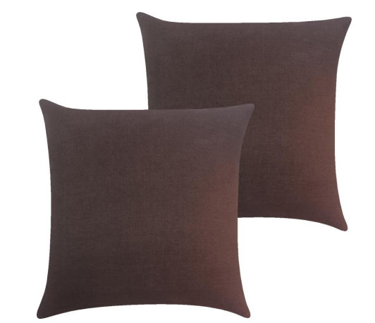 Lanie Accent Pillow, Square 18", Dark Brown