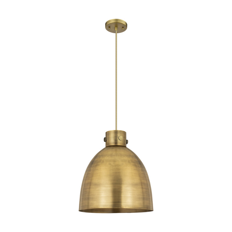 Luminaire suspendu 1 lumière, Laiton brossé