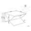 Abidur 120cm Glass Top Console Table