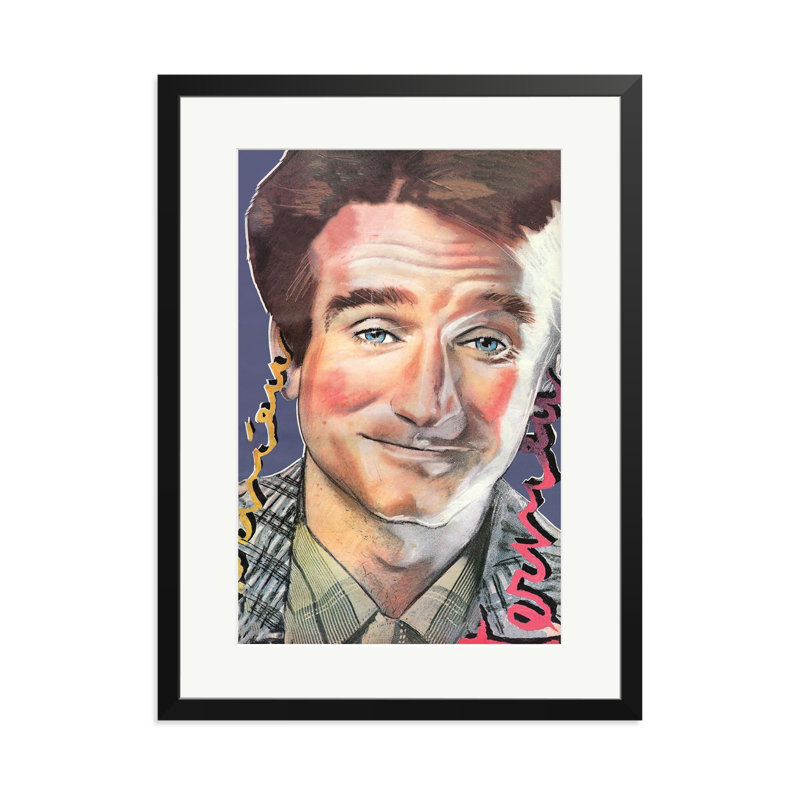 Robin Williams, 31" H x 23" W, Black