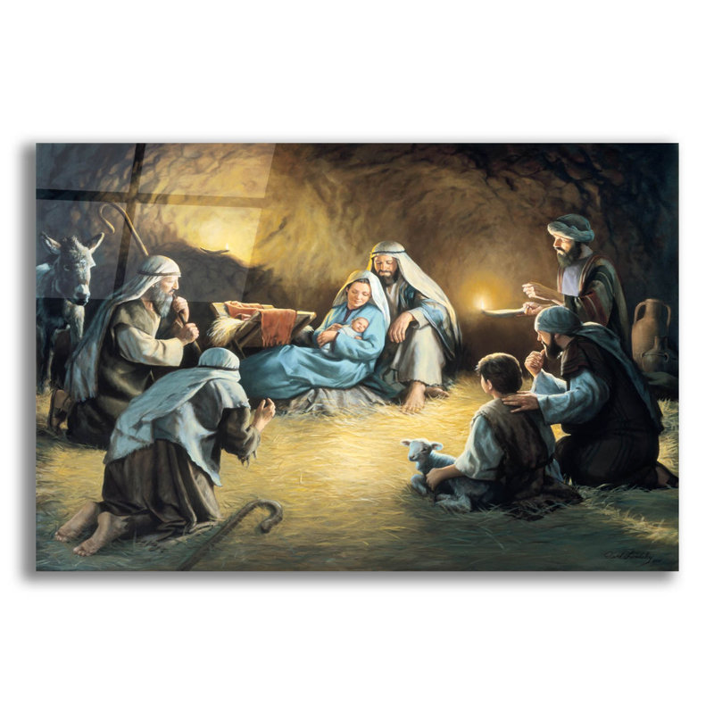 Nativité par David Lindsley - impression sans cadre, H 12 po x l 16 po x P 0,13 po