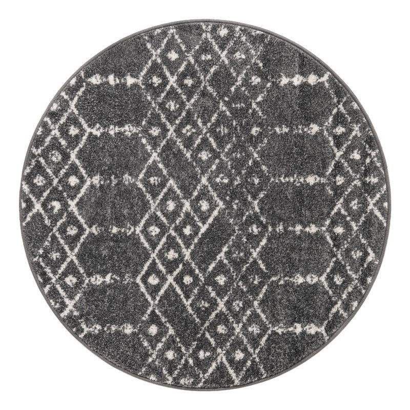 Ippazio Geometric Indoor Rug, Round 3'
