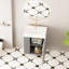 Meuble-lavabo moderne avec lavabo et rangement en céramique 21,6 po 24Vb06-21Mgl, meubles de porte et espace de rangement ouvert organisé