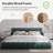 Chenille Upholstered Bed Frame With Headboard-86317120-86317122