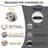 35" Compression Swivel Accent Chair - Compressed Frameless Chenille Memory Foam Rotating Lounge Chair For Living Room & Bedroom-646266085