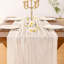 Chemin de table en étamine Cheesecloth Summer Boho Ivoire blanc 2 pièces de gaze rustique 10pi en tissu de fromage diaphane de style campagnard pour décorations de fête de naissance