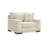 Upholstered Accent Chair with Ottoman