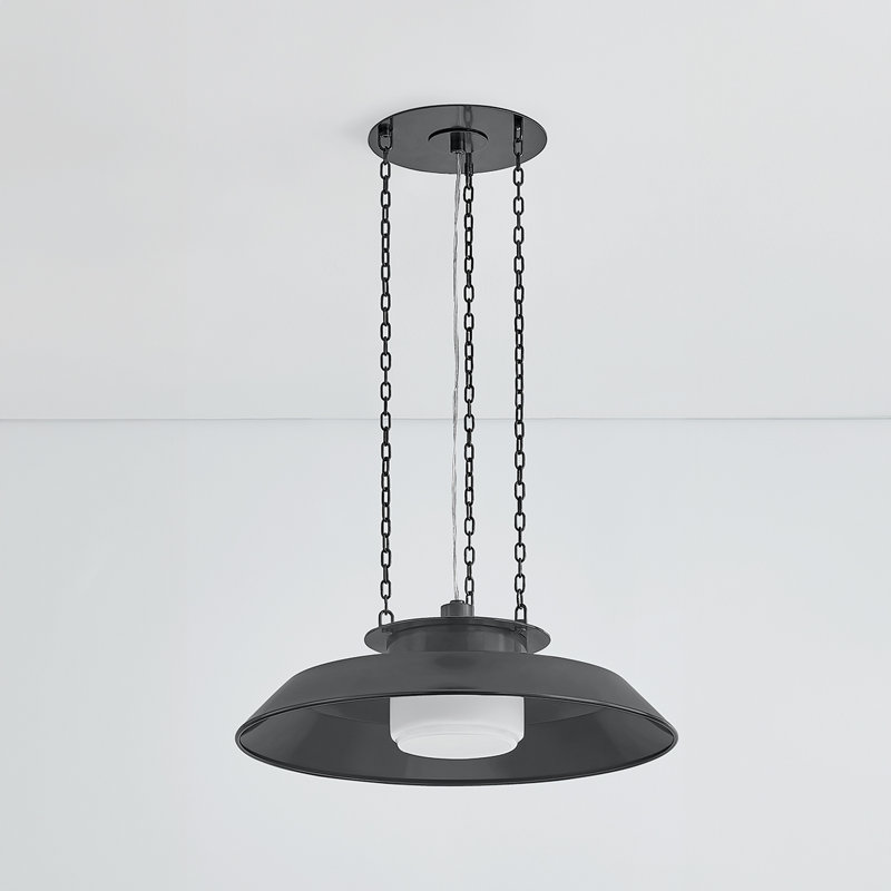 WOODROW Pendant, Bronze, 7.25" H x 22" W x 22" D