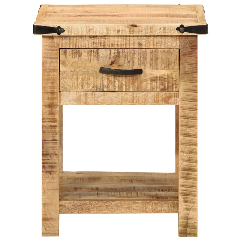 Houten 40cm W Solid Wood Bedside Table