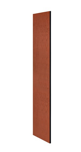 Panneau latéral sans capot incliné, H 76 po x l 18 po x P 0,75 po, Cerisier