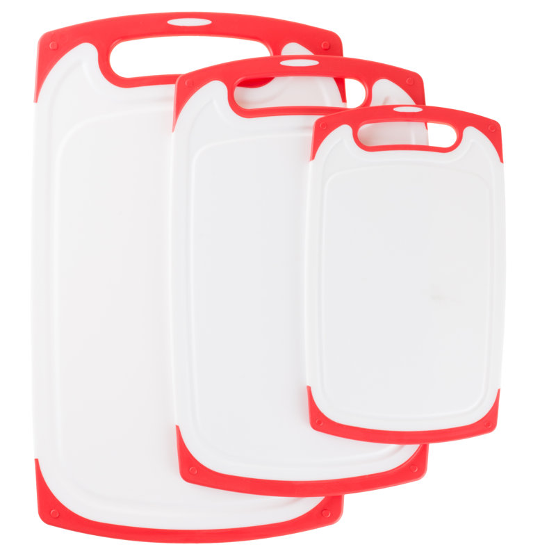 Classic Cuisine 3 Piece Plastic Cutting Board Set