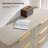 Cesiro 53.5"W Fluted Panel 6-Drawer Dresser With Gold Handles-1293005195-1284272656