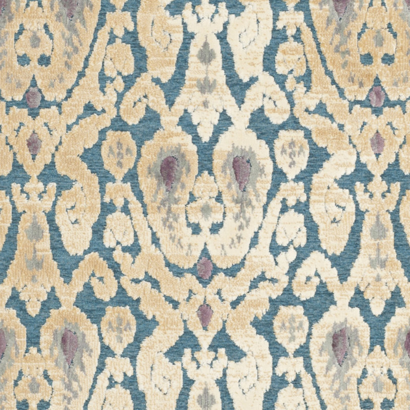 Kimber Ikat Viscose Area Rug, Rectangle 79 x 122 cm