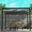10 Ft. W x 10 Ft. D Steel Pergola