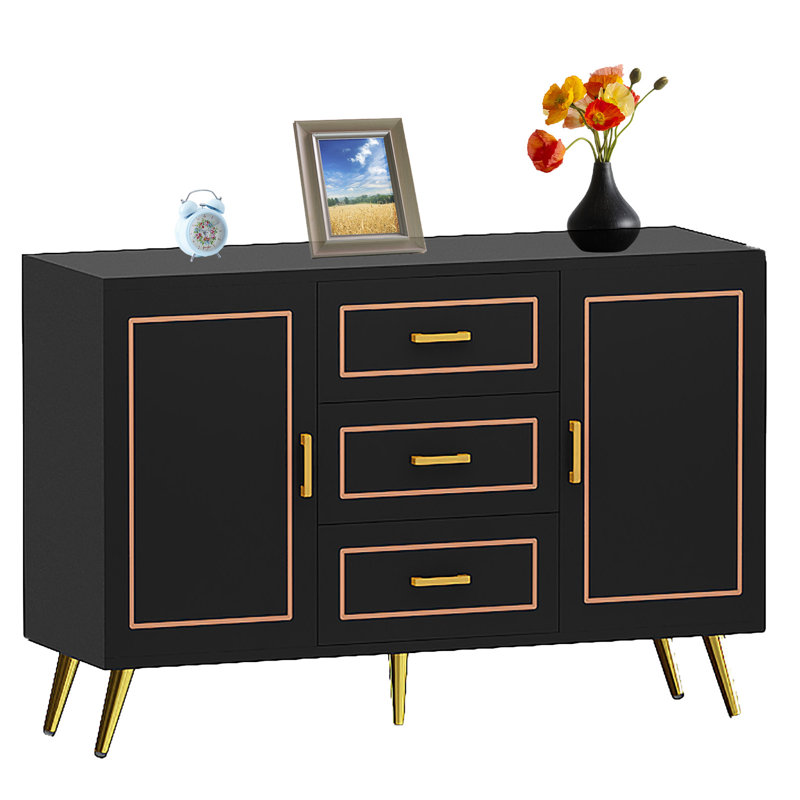 Buffet 47,2 po Koyka, Noir
