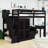 Wooden Loft Bed With Built-In-Desk And Stairs-52340989-52340984