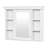 36'' Bathroom Vanity With Medicine Cabinet, Modern Mirror Cabinet With Adjustable Shelf, Bathroom Storage Cabinet With 4 Drawers,  Wood Frame Bathroom Storage Cabinet-426925719