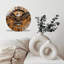 Horloge murale silencieuse en verre trempé de 30 cm, « Horloge murale en bois Aigle », sans tic-tac, fonctionne avec des piles (piles AA non comprises), décoration artistique pour la maison