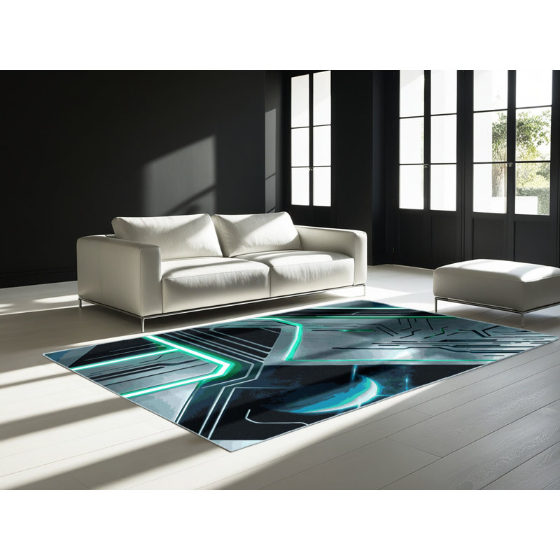 Blackhole Rift Rug, Square 7'